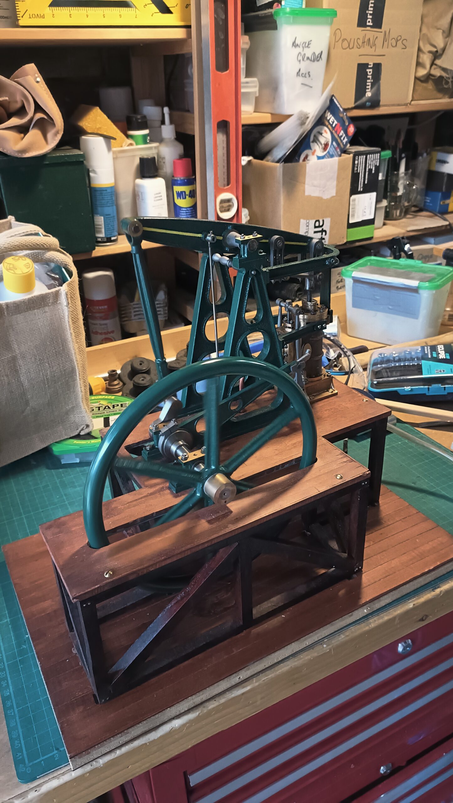 Beam Engine started and donated by Stuart Taylor and finished by Neil Madden and Angus Mylles